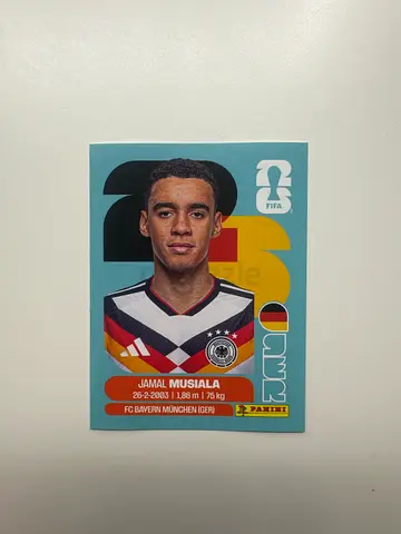 Panini World Cup 2026 Jamal Musiala Sticker Germany