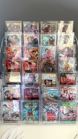 One piece TCG Collection of Assorted Trading Cards in Protective Sleeves - Mostly Mint
