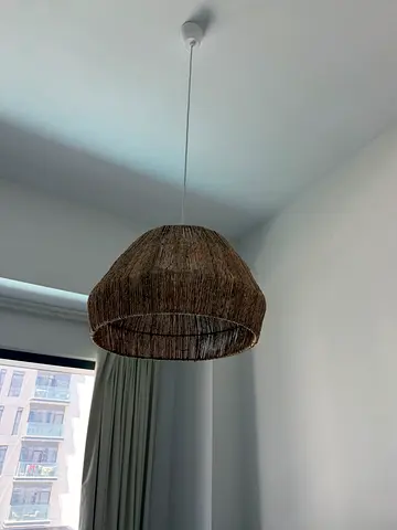 Woven Jute Pendant Light Fixture