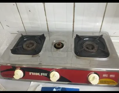 Nikai 3-Burner Stainless Steel Gas Stove - Used, Working with full calendar in Bur Dubai
