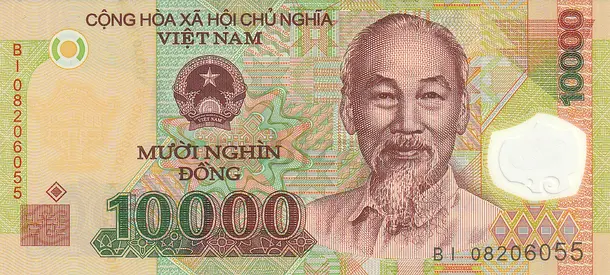 VIETNAM 10000 DONG BANKNOTE 2008