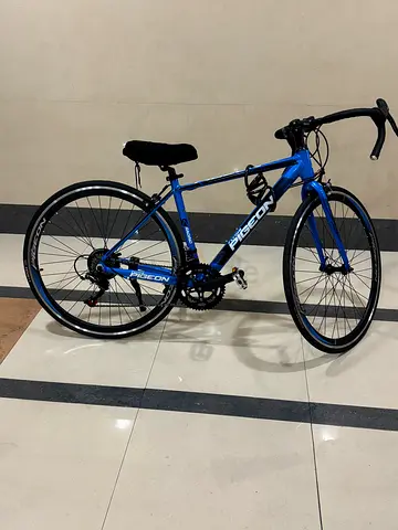 Blue Pigeon Road-Style Hybrid Bike - perfect condition