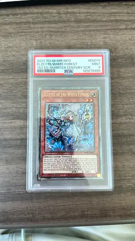 PSA 9 2024 Yu-Gi-Oh! Elzette - White Forest 1st Ed Quarter Century Secret Rare