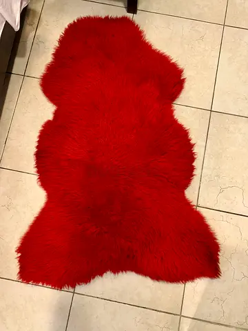 Real sheep rug