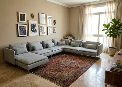 Ikea Sodhremn U Shape Sofa Gray Excellent Condition