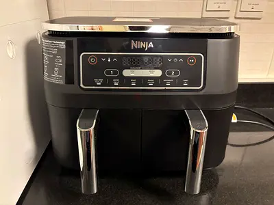 Ninja Foodi Dual Zone Digital Air Fryer - 7.6L, Black