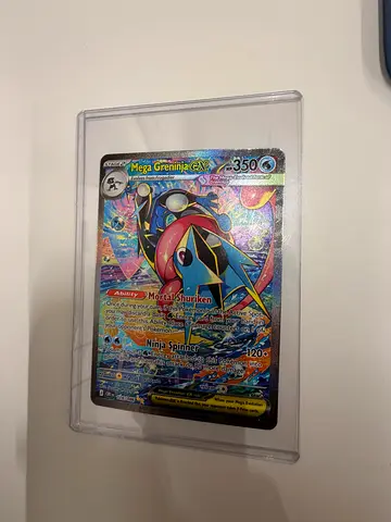 Pokémon Greninja EX Full Art Holographic Card (Graded/Protected Sleeve) sar