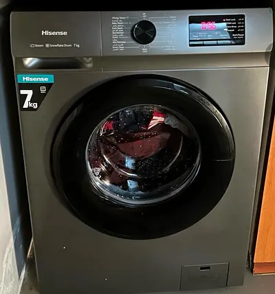 Hisense Front Load Washing Machine - 7kg, Grey, Excellent Condition 240W 1200RPM
