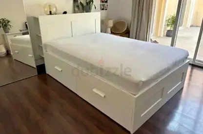 IKEA brimness double size 140×200cm bed frame with headboard+ 4 big storage drawers + IKEA mattress