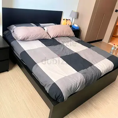 Ikea Queen size bed with mattress available in perfect condition