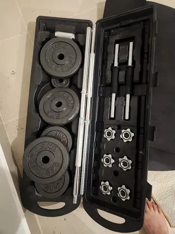Dumbells for home gym.