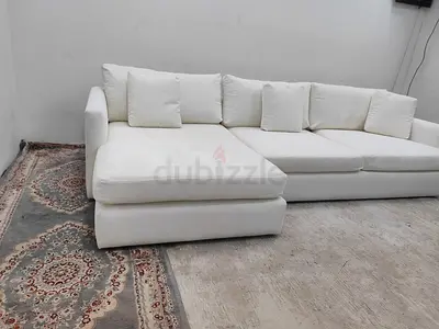 Expensive quality crate and barrel lshape sofa