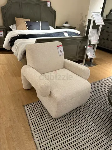 2 single seater sofa / accent chair in ivory