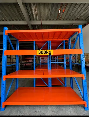Heavy-Duty Industrial Pallet Rack Shelving (300kg per level) - Used
