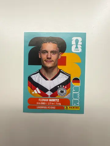 Panini World Cup 2026 Florian Wirtz Sticker Germany