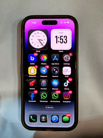 IPhone 14 pro with good condition no scratches battery health 83 percentage
