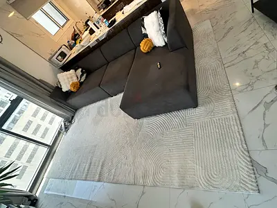 Large Neutral Patterned Rug