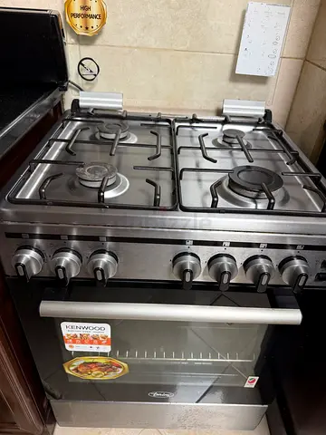 Stainless Steel 4-Burner Gas Cooker with Oven - Good Condition