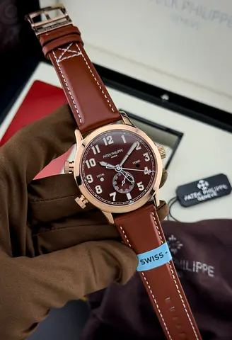 Patek Philippe Calatrava Pilot Travel Time super clone watch