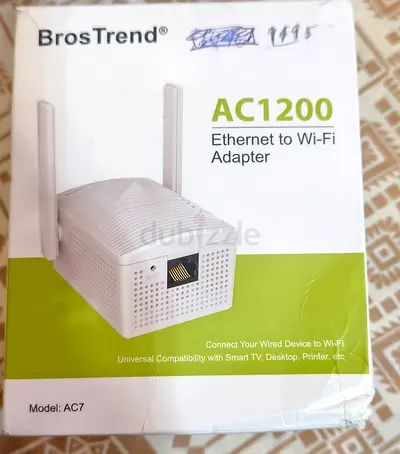 BrosTrend AC1200 Ethernet to Wi‑Fi Adapter (AC7)