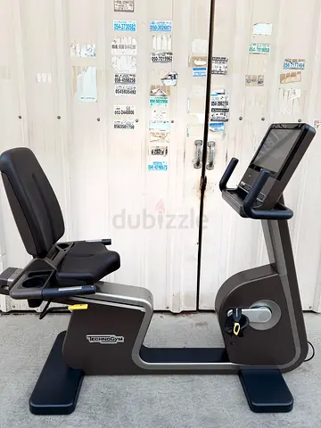 TECHNOGYM ARTIS RECLINE BIKE . USED ONLY 46km almost brand new