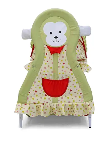 Baby swing with monkey design — good condition