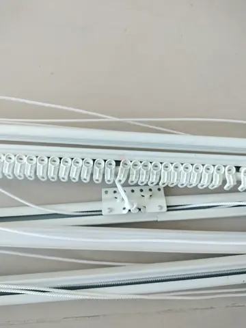 White Curtain Track Rail System