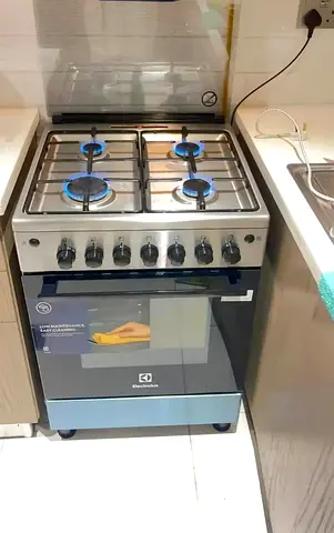Electrolux 60/60 size cooking range 4-Burner Gas Cooker with Oven - Like New, free delivery