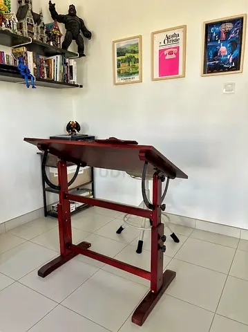 Wooden Height Adjustable Drawing Table