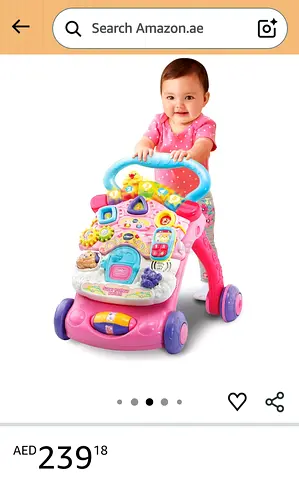 Baby Music  Activity Walker - Interactive Push Walker with Lights and Sounds