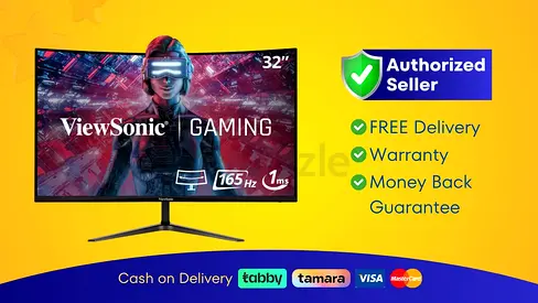 ViewSonic 32 inch Curved Gaming Monitor - 165Hz - Brand New | Warranty | Free Delivery