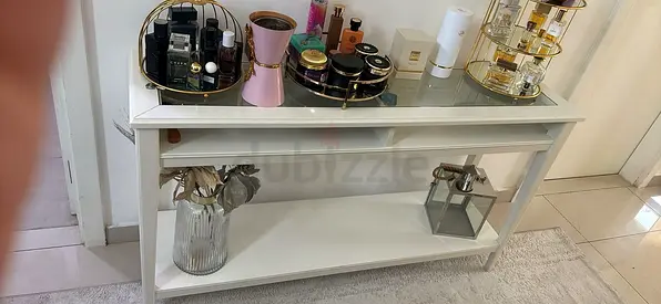 IKEA white console table