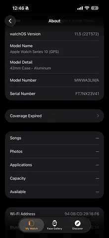 Apple Watch Series 10 (42mm) - Aluminum, GPS, Used
