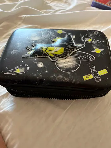 Smiggle space themed hardtop pencil case