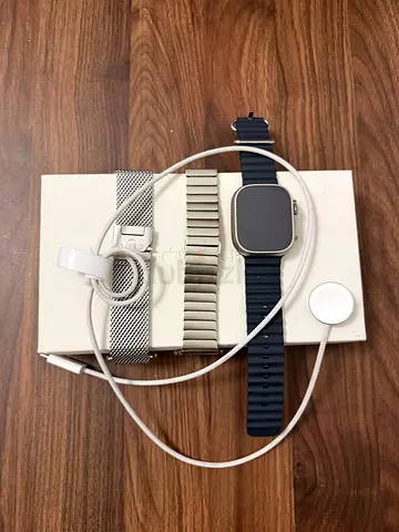 Apple Watch Ultra 1 with Extra Straps and Charger and box