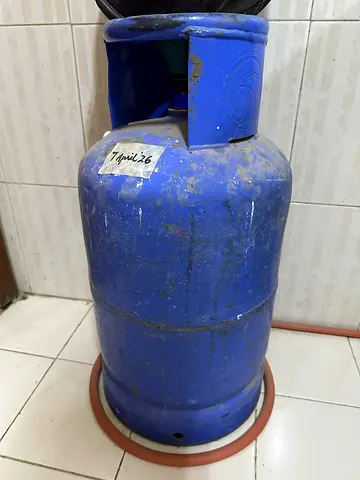 Used Blue LPG Gas Cylinder 15 kg - Good Condition