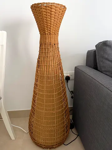 Woven Rattan Floor Lamp