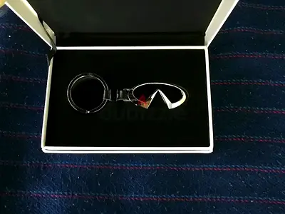 Official Infiniti Logo Silver Metal Keychain