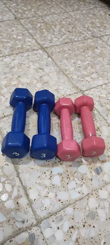 Set of small neoprene dumbbells (2x2lb, 2x3lb) - good condition