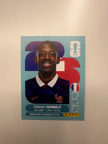 Panini World Cup 2026 Sticker Ousmane Dembele France