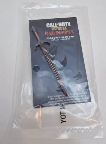 Call of Duty WWII Bloodraven Sword Collectible Pin