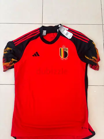 New Belgium national football jersey (red) - size tag attached
