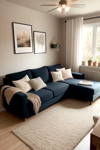 Compact L Shaped 3-Seater Sofa for Small Spaces
