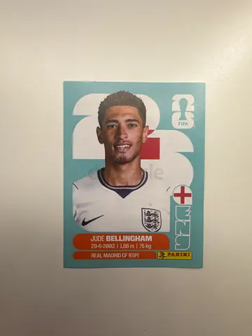 Panini World Cup 2026 Jude Bellingham England Sticker