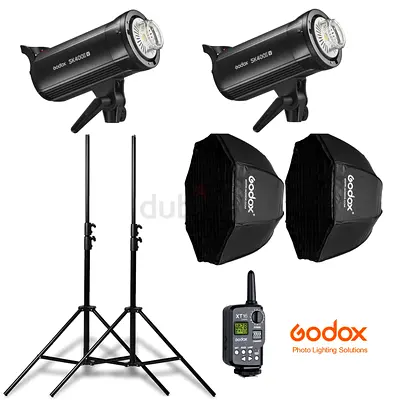 Godox SK400IIV-2 Studio Flash Kit | 400Ws Lighting Kit | Brand New Photography Set