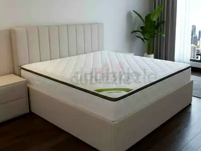 Brend New fabric wooden King size 180x200 Bed with spring Toppellow matress Available 28 cm thikniss