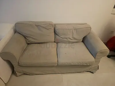 Beige 2-Seater Sofa - Used, Good Condition