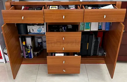 Wooden Sideboard / Storage Cabinet with Drawers and Shelves