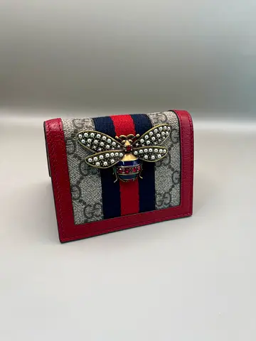 PRISTINE GUCCI Queen Margaret Pearl Bee Wallet – Full Set / Collectors Piece