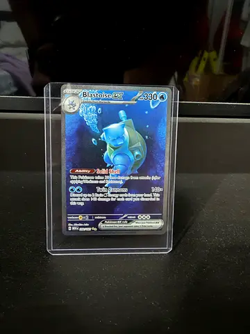 Blastoise ex 200 from 151 Pokemon Card (Sleeved) - Collectible